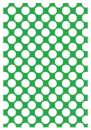 Printed Wafer Paper - Large Polkadot Lime Green